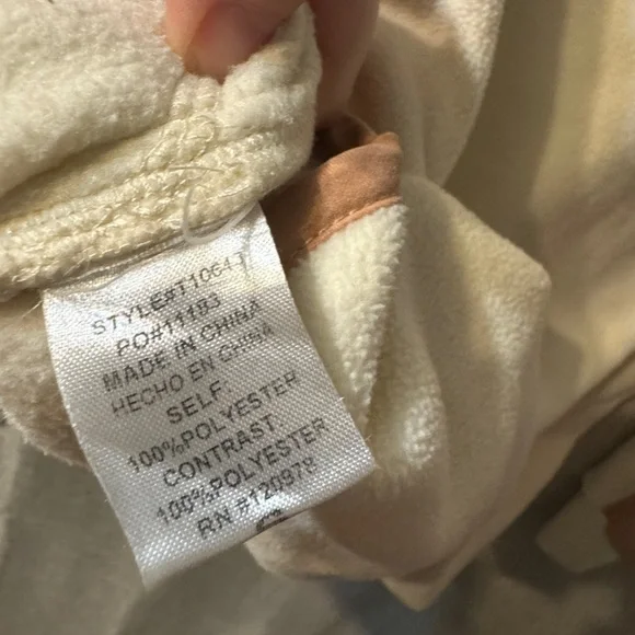 Entro asymmetric waffle / fleece pullover/ size small - Picture 8 of 10